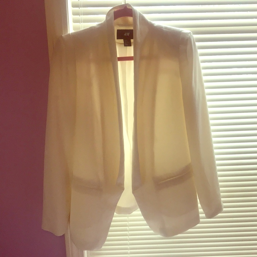 H&M White Blazer.